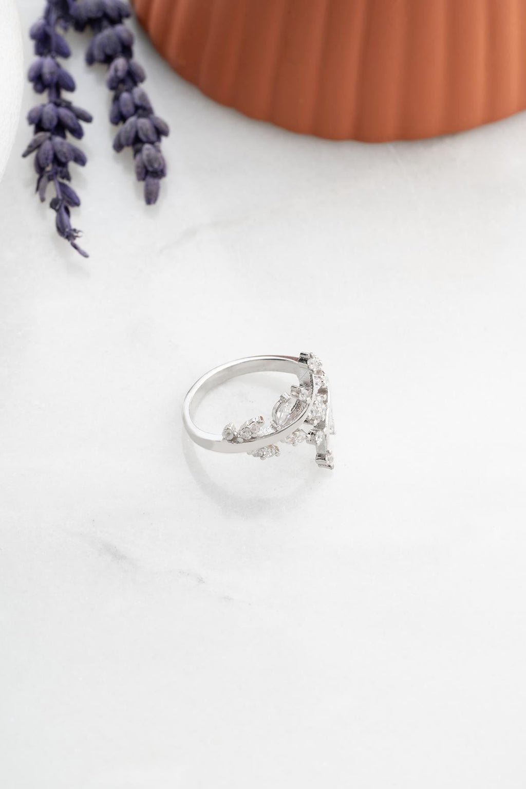 Olive Branch Silver Ring