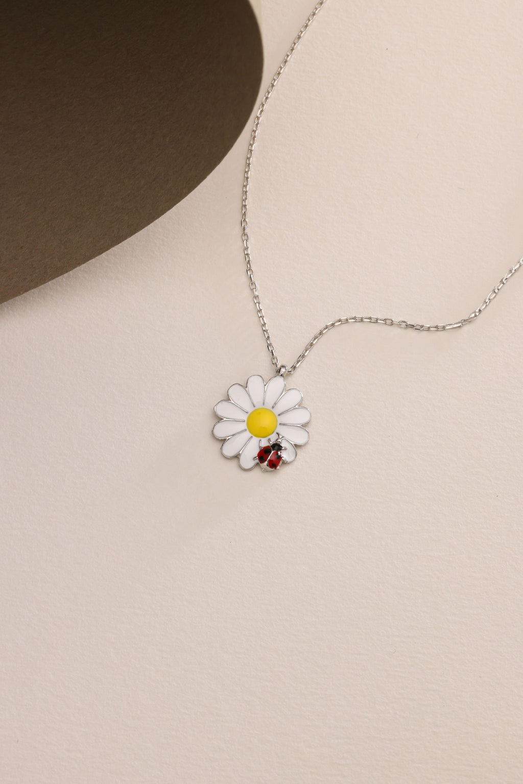 Ladybug Daisy Necklace
